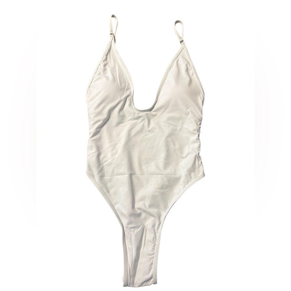 NWOT One Piece White Swimsuit Size Medium